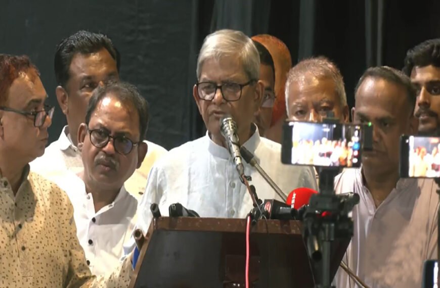 ঠাকুরগাঁওয়ে জিতেছি, হেরেছি, কিন্তু কখনও কাউকে ছেড়ে যাইনি: মির্জা ফখরুল