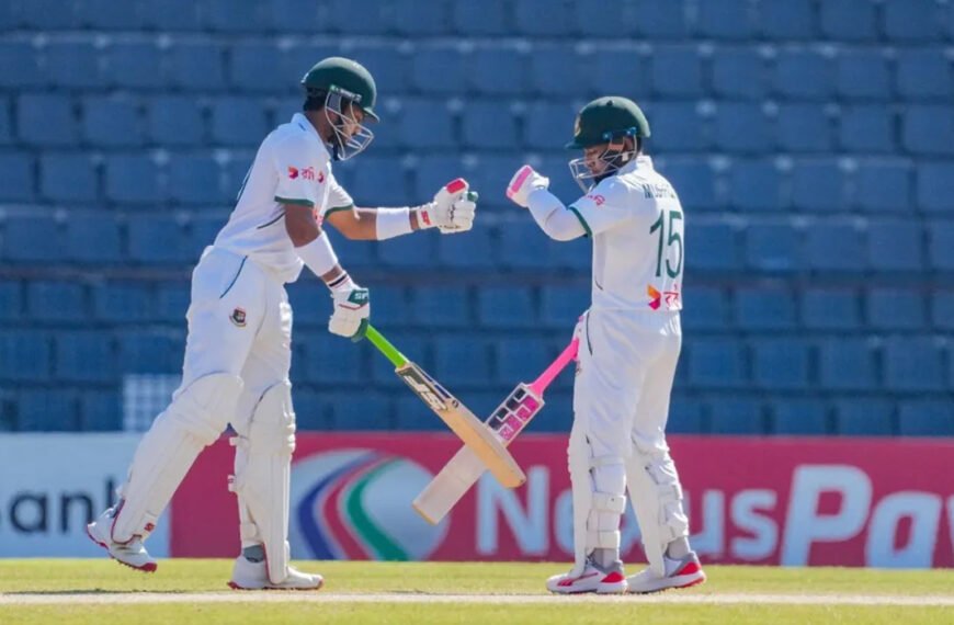 টাইগারদের ইনিংস ঘোষণা