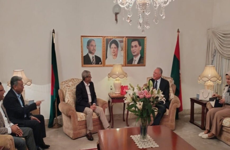 গুলশানে মিশর রাষ্ট্রদূতের সঙ্গে বৈঠক মির্জা ফখরুলের