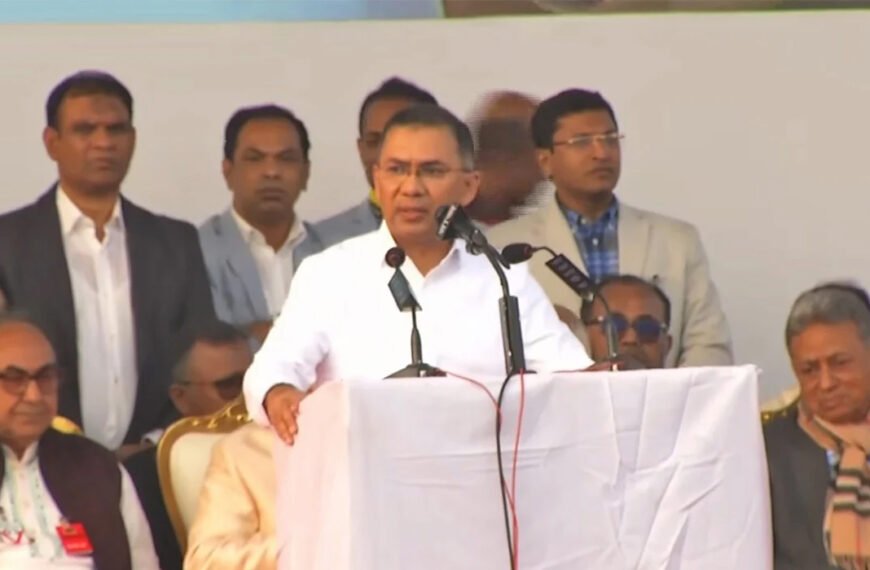 আমরা দেশের শান্তি চাই : তারেক রহমান