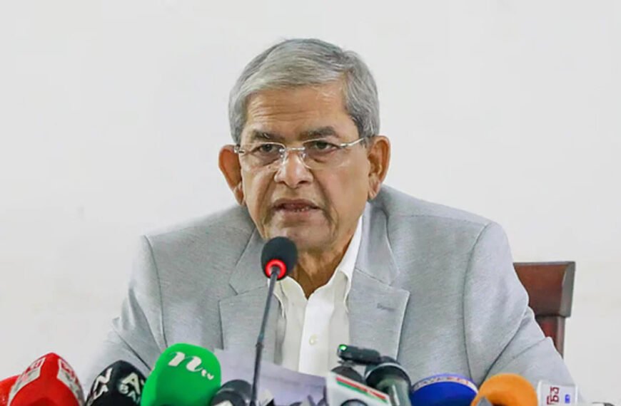  ক্ষমতায় গেলে বিএনপি গণতান্ত্রিক ও সমৃদ্ধ অর্থনীতির বাংলাদেশ গড়তে পারবে: মির্জা ফখরুল