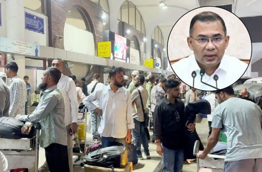 হাজারো যাত্রী বিমানবন্দরে আটকা, খোঁজ নিলেন তারেক রহমান