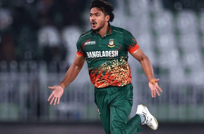 টি-টোয়েন্টিতে বর্ষসেরা বোলিং পারফরম্যান্স জিতলেন তাসকিন