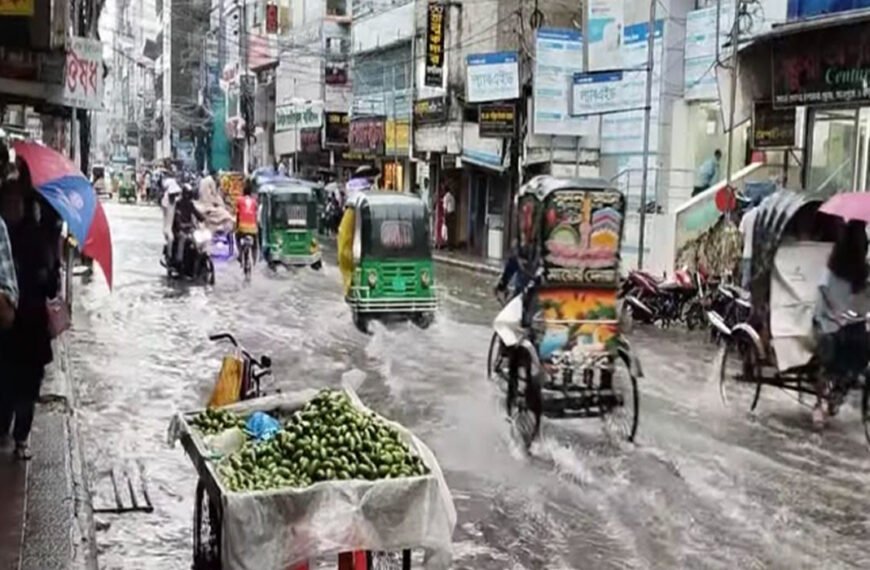 বরিশালে ২৪ ঘণ্টায় ৬৩ মিলিমিটার বৃষ্টিপাত রেকর্ড