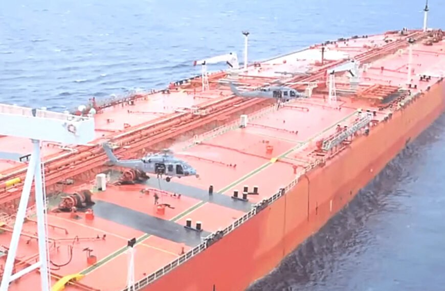 ভারত মহাসাগরে ইরানের তেলবাহী ট্যাংকারে মার্কিন সেনাদের অভিযান