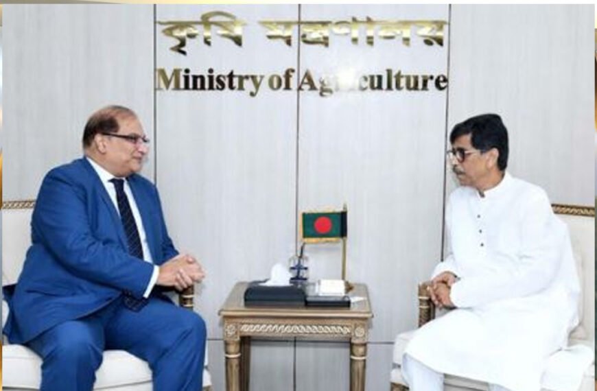 কৃষিমন্ত্রীর সাথে পাকিস্তান হাইকমিশনারের সাক্ষাৎ