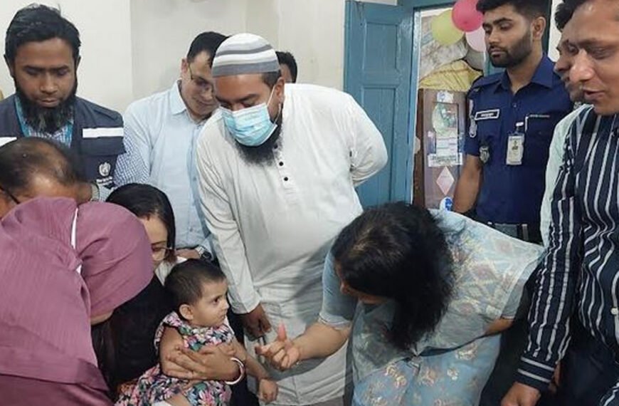 নাটোরে হামের বিশেষ টিকাদান কর্মসূচি শুরু