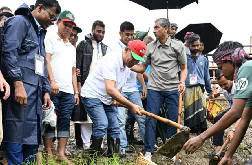 সিলেটের বাসিয়া নদীর খাল পুনঃখনন উদ্বোধন করলেন প্রধানমন্ত্রী