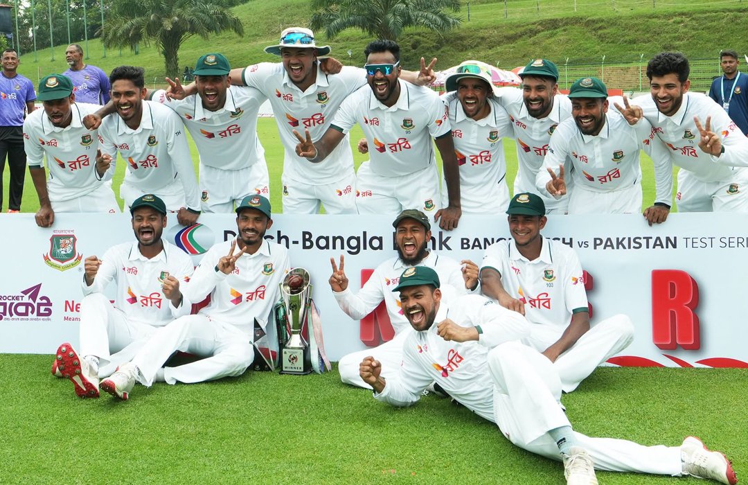 দ্বিতীয় টেস্টে পাকিস্তানকে ৭৮ রানে হারিয়ে সিরিজ জিতল বাংলাদেশ