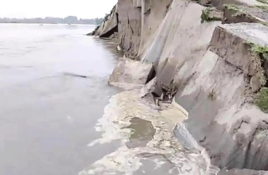 তিস্তা সেতু রক্ষা বাঁধে ভাঙন