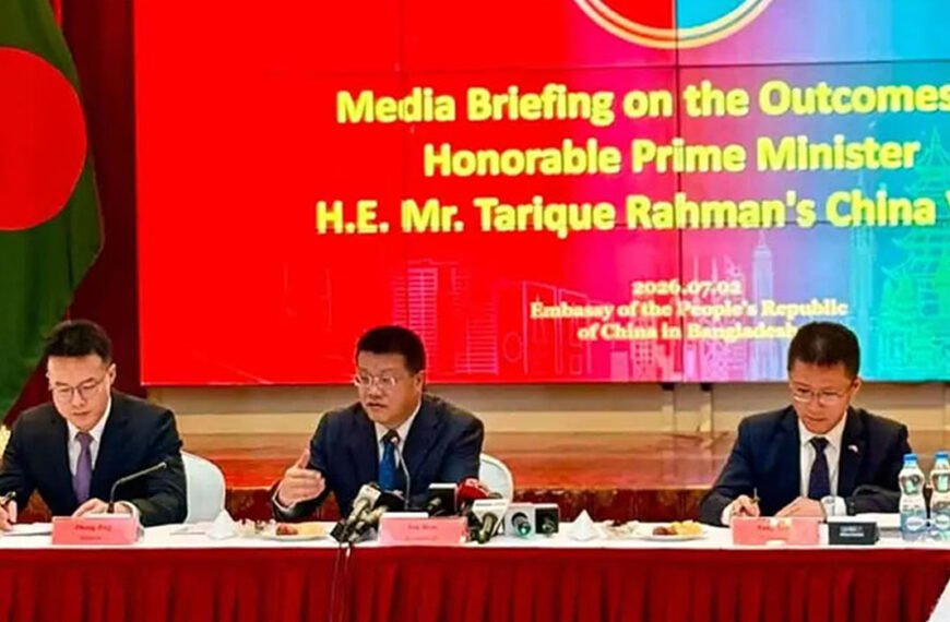 তিস্তা প্রকল্পে সামর্থ্য অনুযায়ী বাংলাদেশকে সহায়তা করবে চীন : রাষ্ট্রদূত