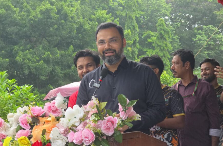 সুস্থ সমাজ গঠনে তরুণদের এগিয়ে আসার আহ্বান যুব ও ক্রীড়া প্রতিমন্ত্রী আমিনুল হকের