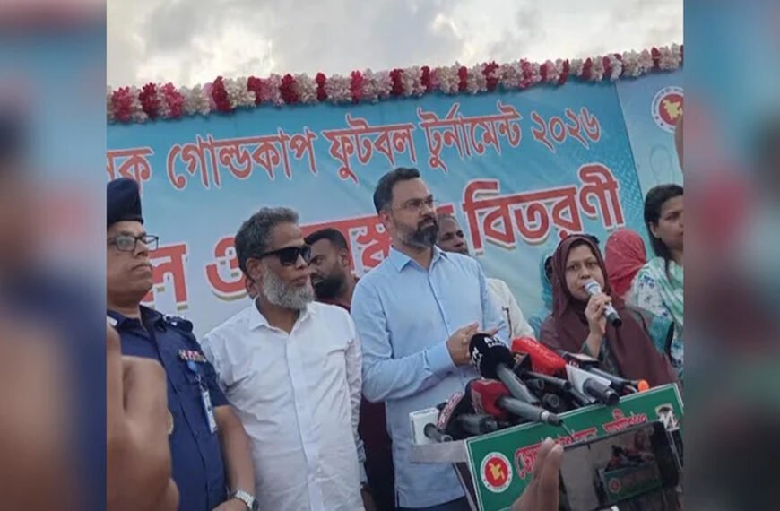 সামাজিক মূল্যবোধ ও শৃঙ্খলা ফিরিয়ে আনতে খেলাধুলার বিকল্প নাই: ক্রীড়া প্রতিমন্ত্রী