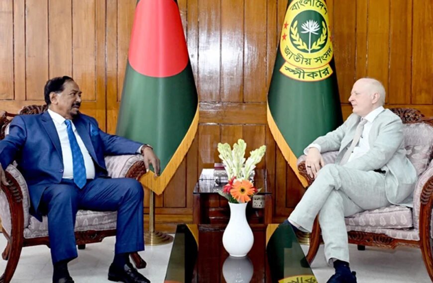 স্পিকারের সাথে ঢাকায় নিযুক্ত জার্মান রাষ্ট্রদূতের সাক্ষাৎ