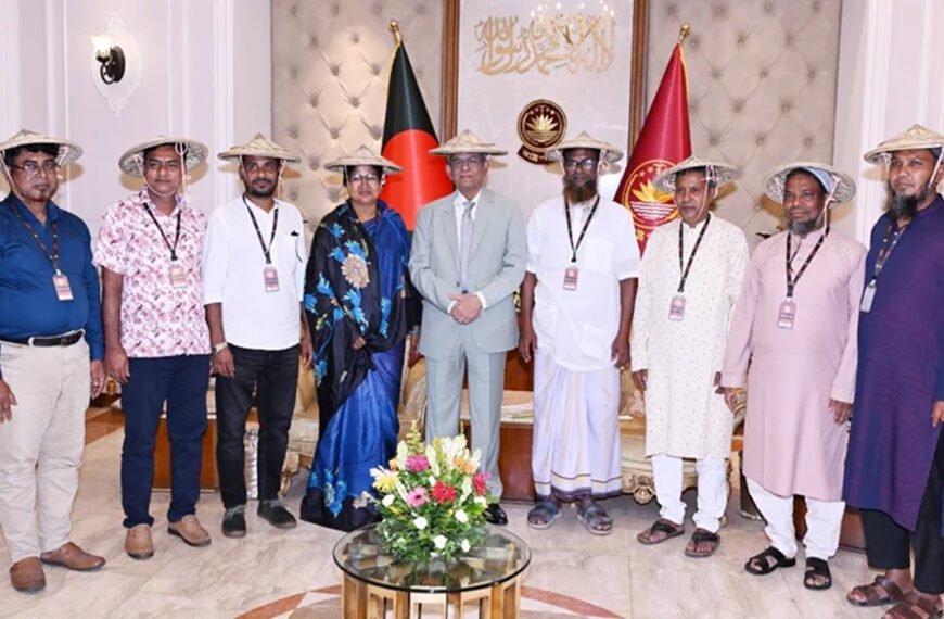 স্বার্থ সংরক্ষণে জাতীয় পর্যায়ে কৃষকদের কেন্দ্রীয় সংগঠন গড়ে তোলার আহ্বান রাষ্ট্রপতির
